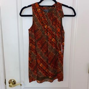 NWT Vince Camuto Tigerlily Serengeti High Neck Tank Top Blouse